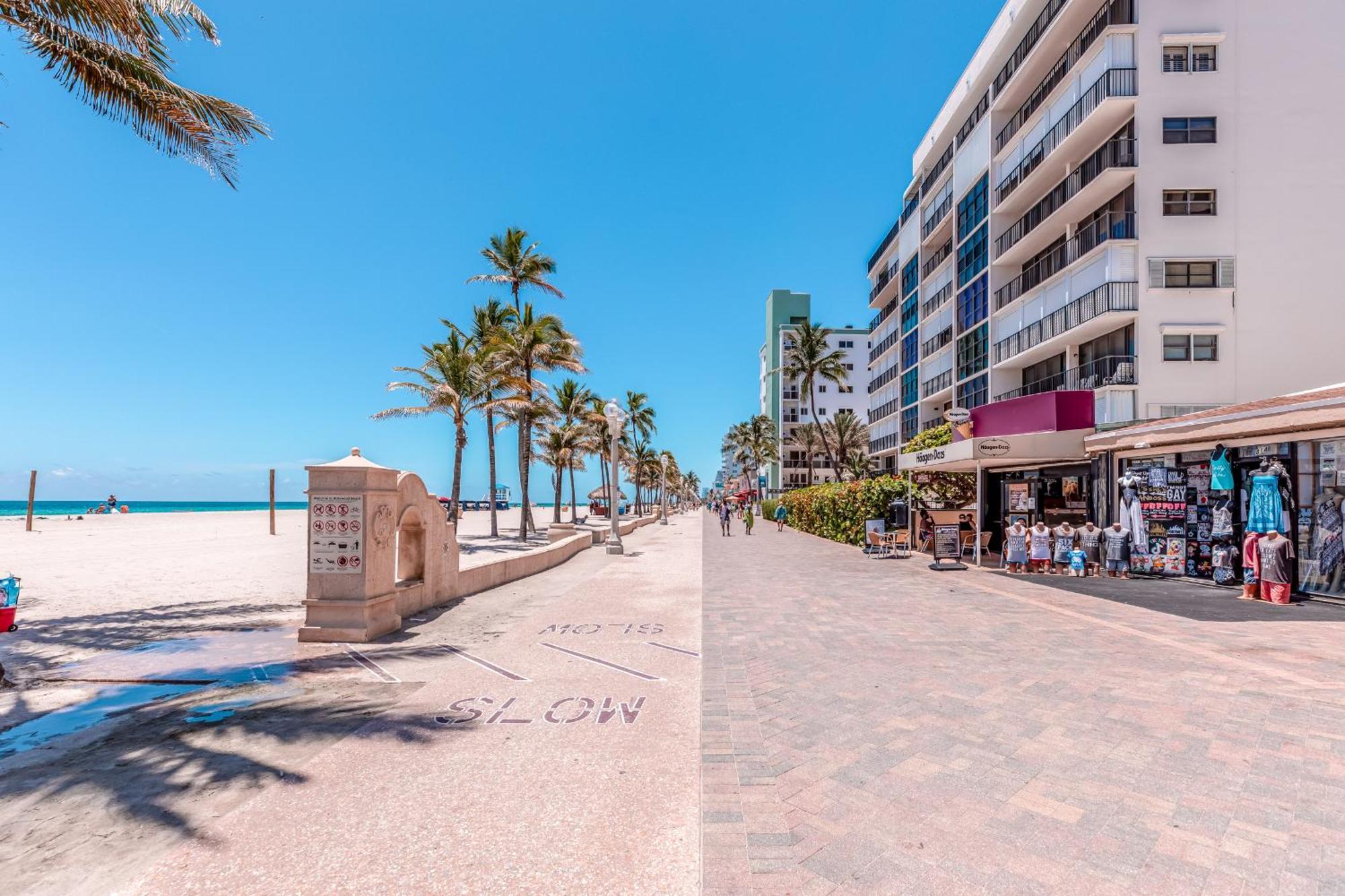 Stylish Private Beach Condo In Hollywood Fl, 3Min Walk To Hollywood Beach エクステリア 写真