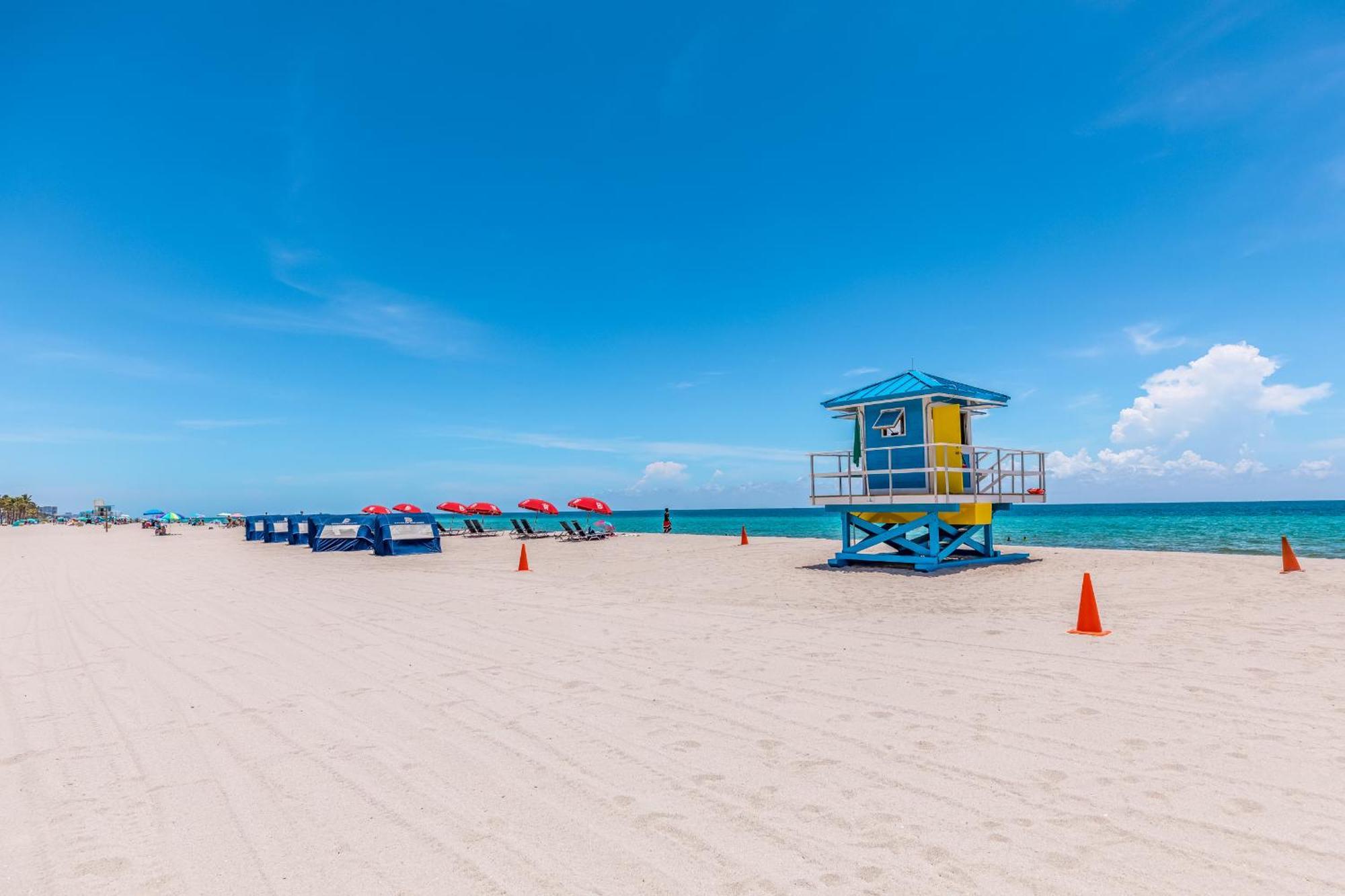 Stylish Private Beach Condo In Hollywood Fl, 3Min Walk To Hollywood Beach エクステリア 写真